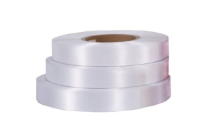 Сатиновая лента 25мм х 200м SRF95WP Soft, белый мягкий премиум